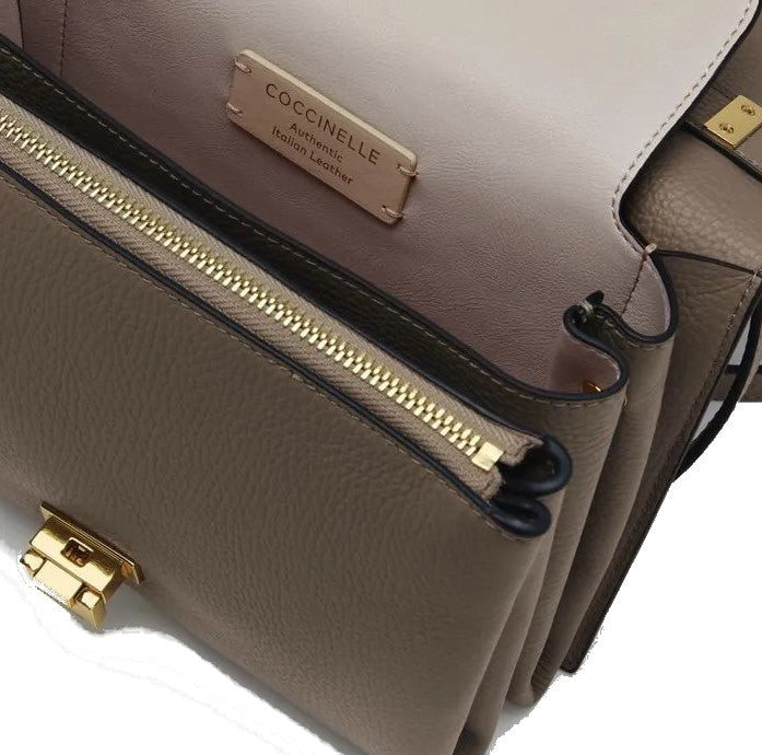 BORSA COCCINELLE ACCESSORI TAUPE - 1MD5120701T