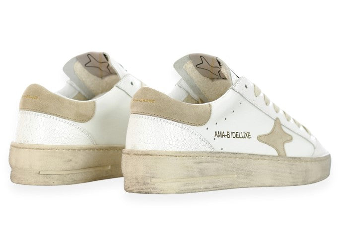 SNEAKERS AMA BRAND DONNA BIANCO - 2764 BI/ORO