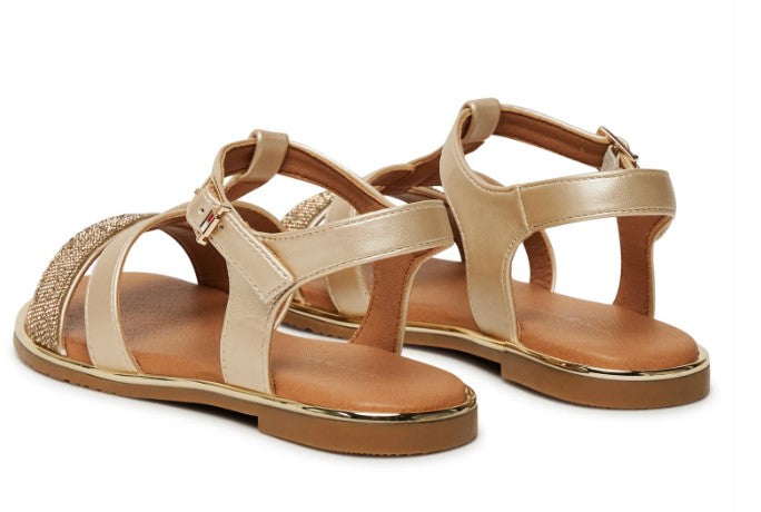 SANDALI BASSI TOMMY HILFIGER DONNA PLATINO - 33781 PLAT