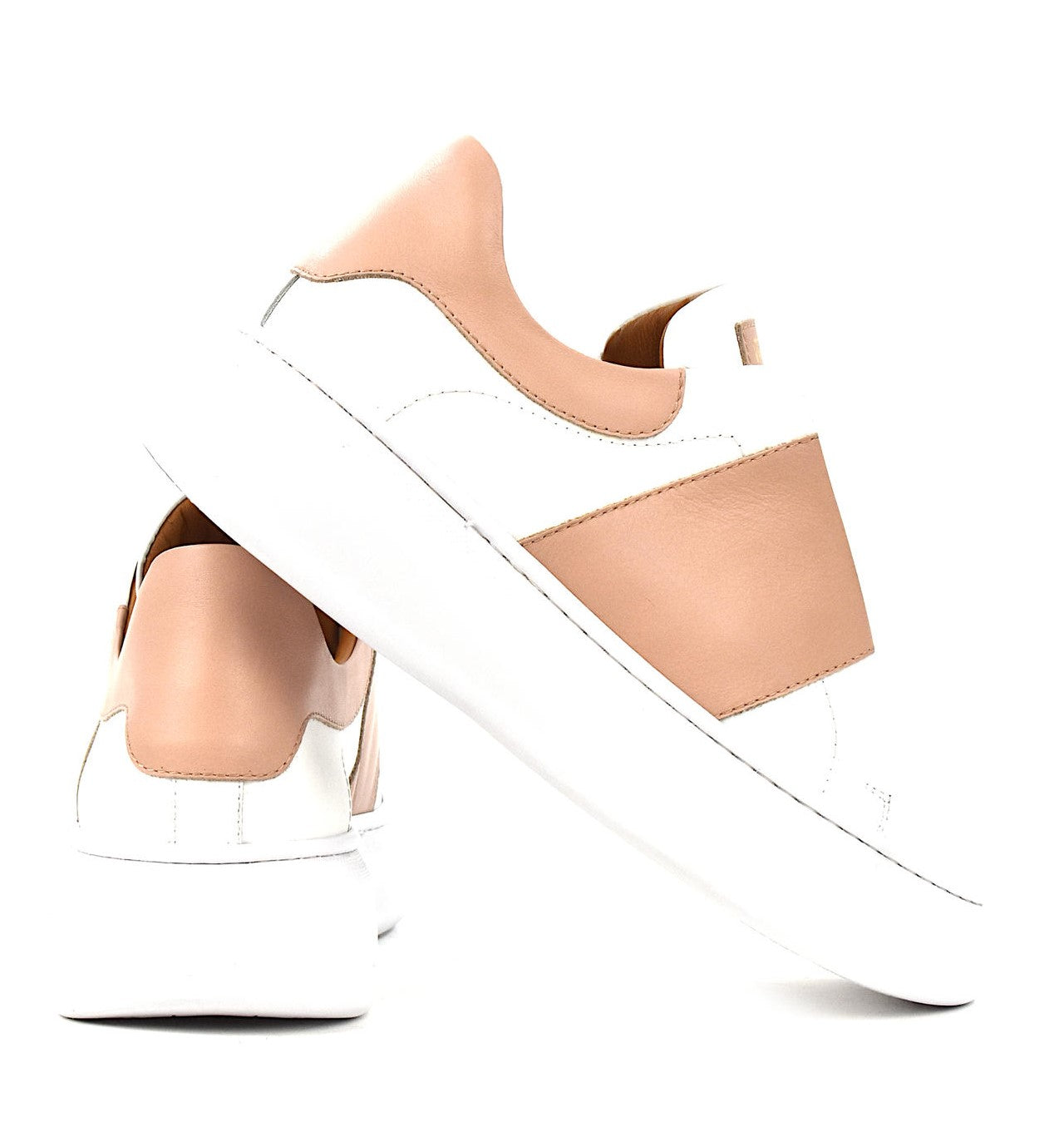 SNEAKERS VIA ROMA 15 DONNA BIANCO - 4045 BI/SAB