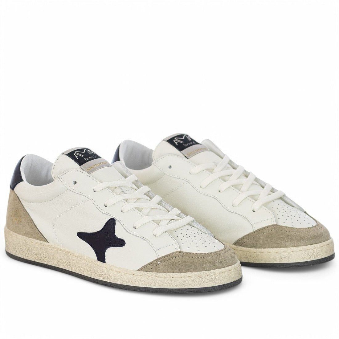 SNEAKERS AMA BRAND UOMO BIANCO - 4121 BI/BLU