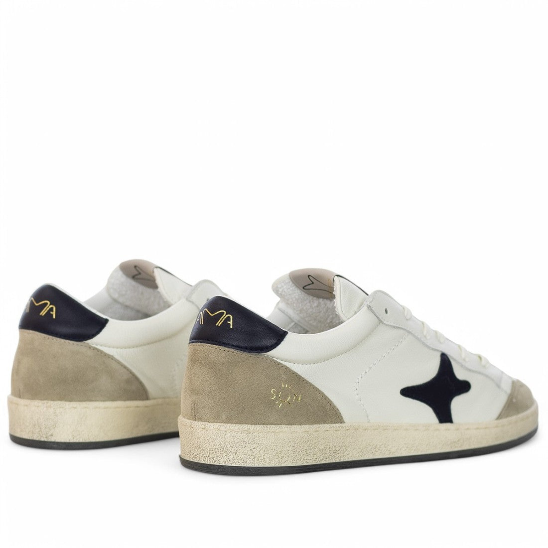 SNEAKERS AMA BRAND UOMO BIANCO - 4121 BI/BLU