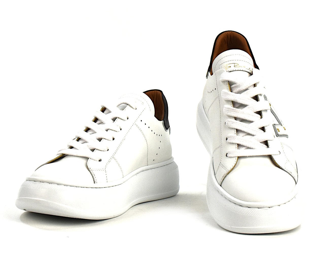 SNEAKERS VIA ROMA 15 DONNA BIANCO - 4156 BI/ARG
