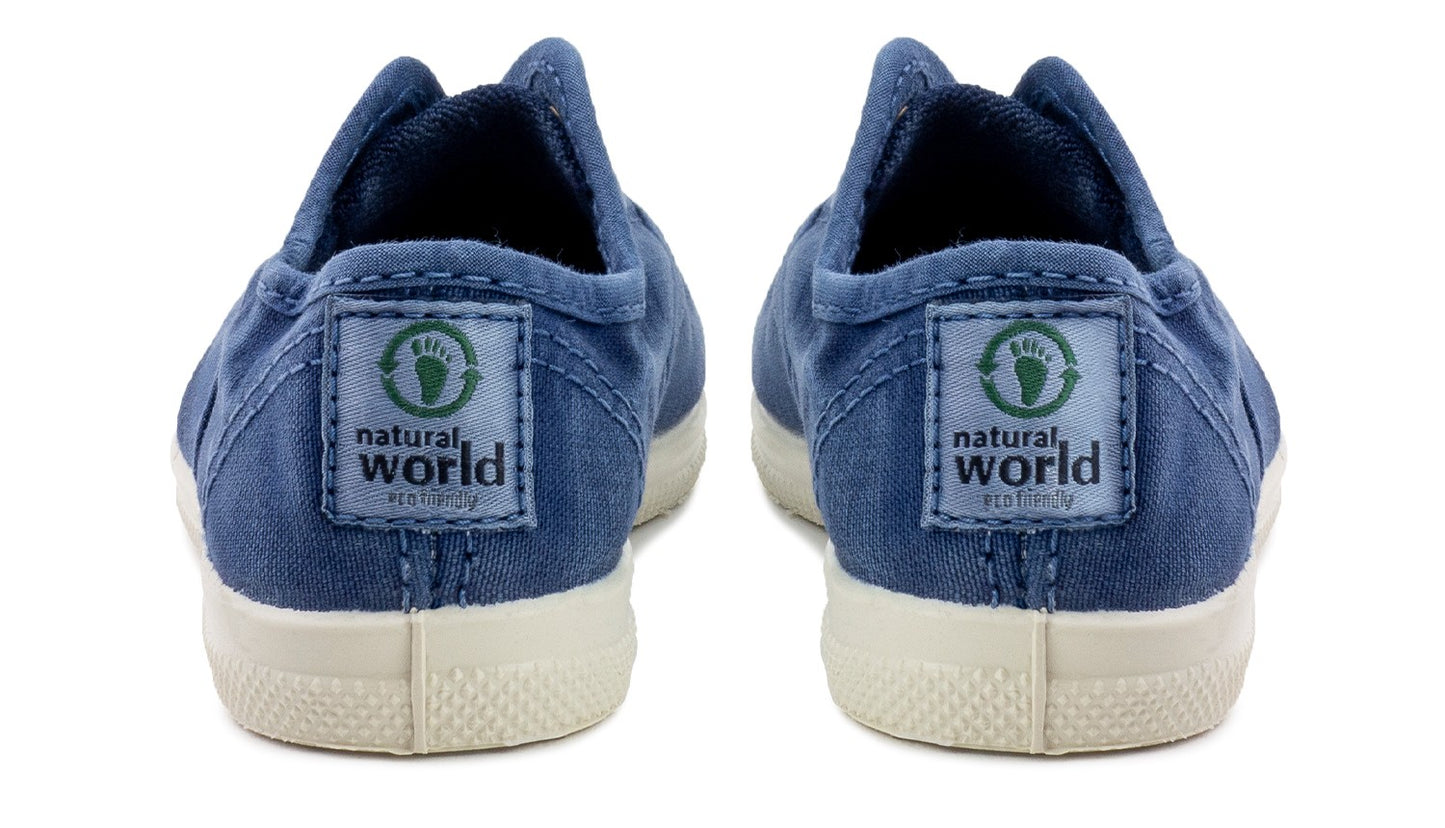 SNEAKERS NATURAL WORLD BAMBINO BLU - 470E 628