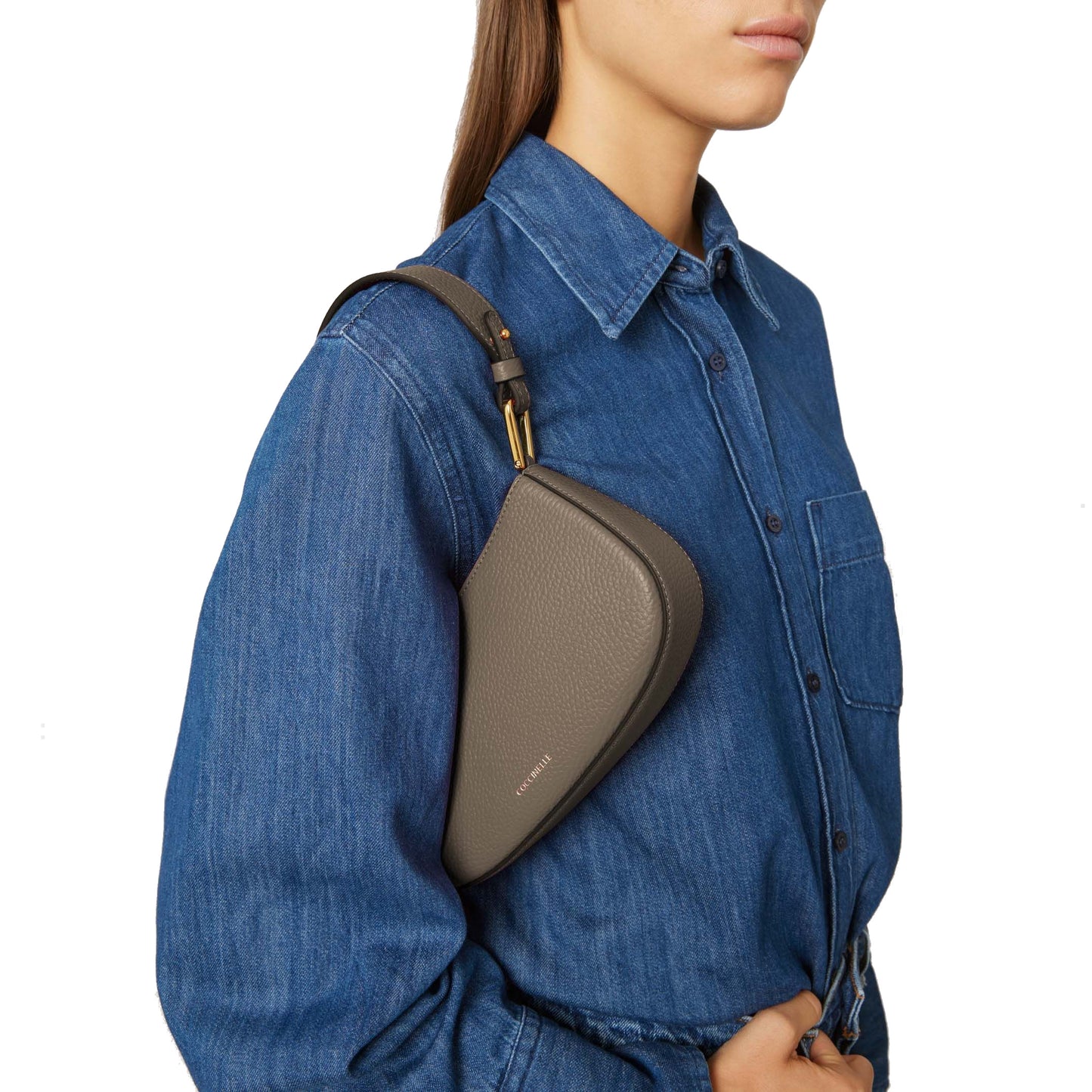 BORSA COCCINELLE ACCESSORI TAUPE - 5MRF520101T