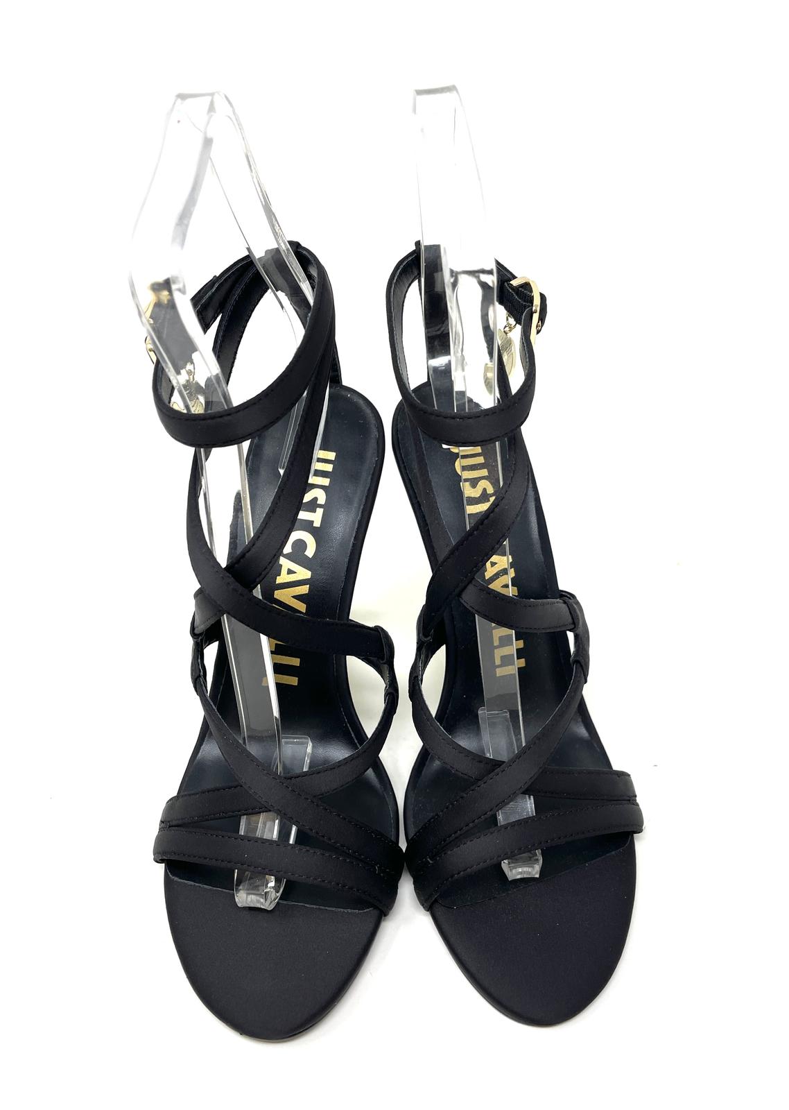 SANDALI CON TACCO JUST CAVALLI DONNA NERO - 78RA3S63 899