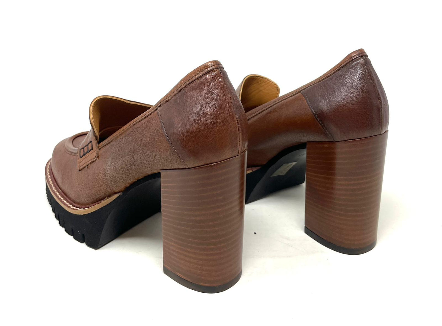 SCARPE CON TACCO VOLPATO DONNA CUOIO - 9000 CUOIO