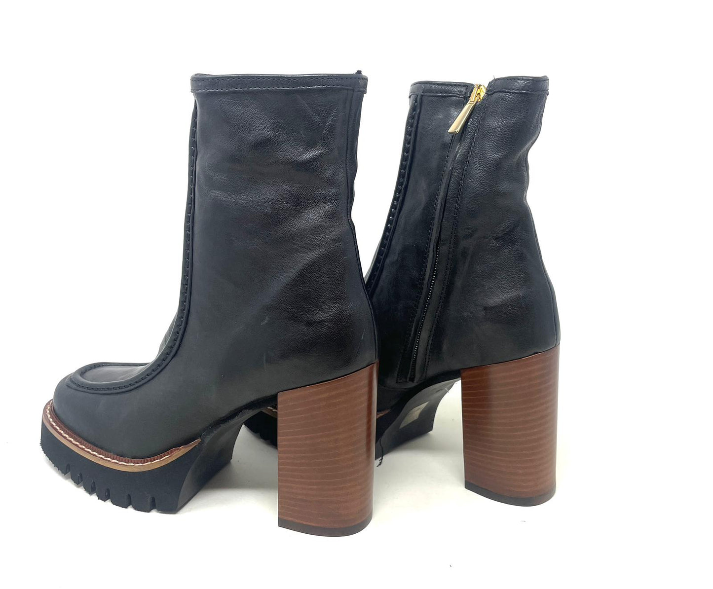 TRONCHETTI CON TACCO VOLPATO DONNA NERO - 9002LE NERO