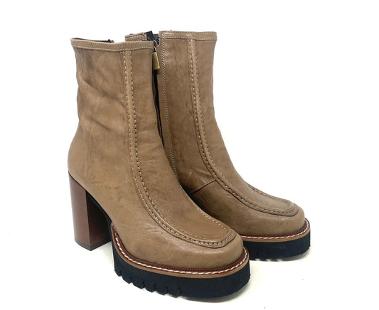 TRONCHETTI CON TACCO VOLPATO DONNA TAUPE - 9002LE TAUP