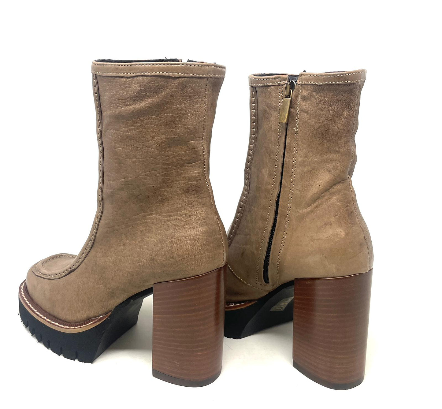 TRONCHETTI CON TACCO VOLPATO DONNA TAUPE - 9002LE TAUP