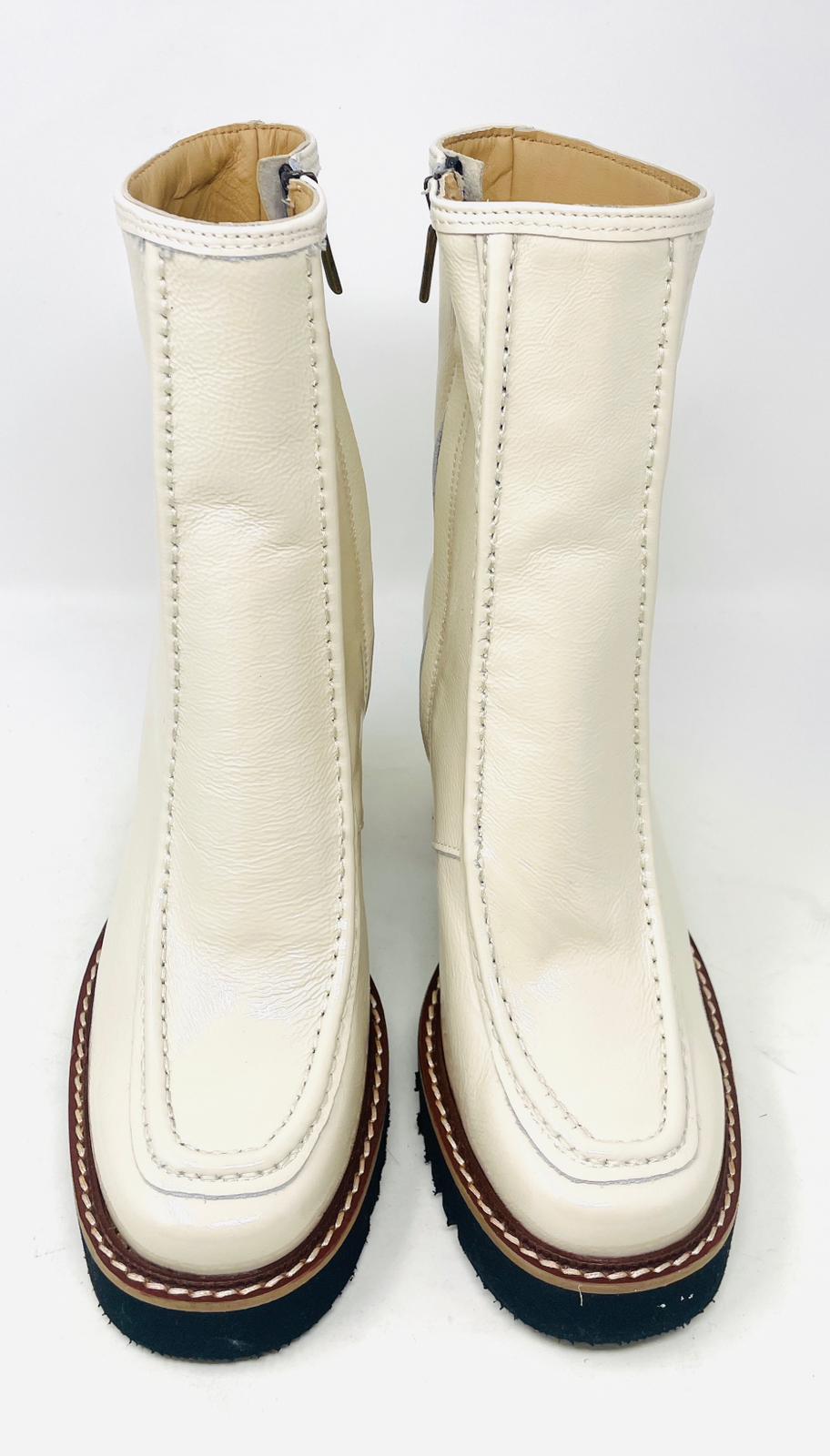 TRONCHETTI CON TACCO VOLPATO DONNA LATTE - 9002NA MILK