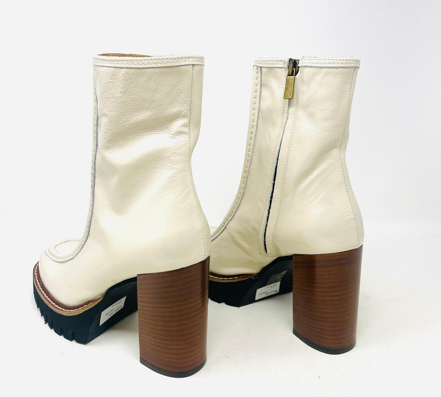 TRONCHETTI CON TACCO VOLPATO DONNA LATTE - 9002NA MILK