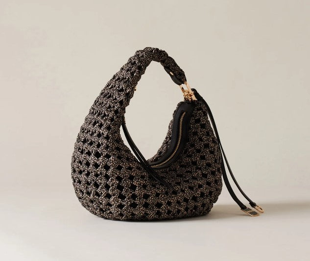 BORSA BORBONESE ACCESSORI NERO/BEIGE - 924826 X11