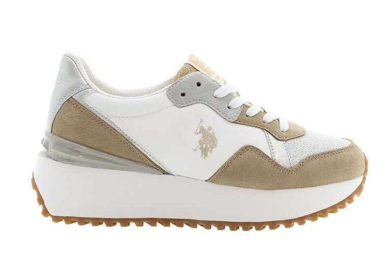 SNEAKERS U.S. POLO ASSN. DONNA BEIGE - BAYLE003 BI/BEIGE