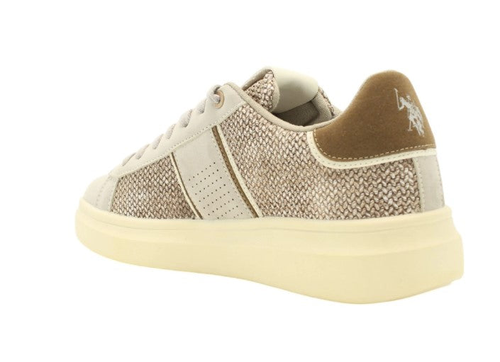 SNEAKERS U.S. POLO ASSN. UOMO BEIGE - CAIUS001 BEIGE