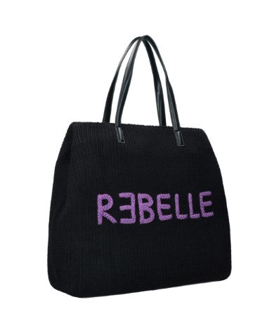 BORSA REBELLE ACCESSORI NERO - DOLLY NE/VI
