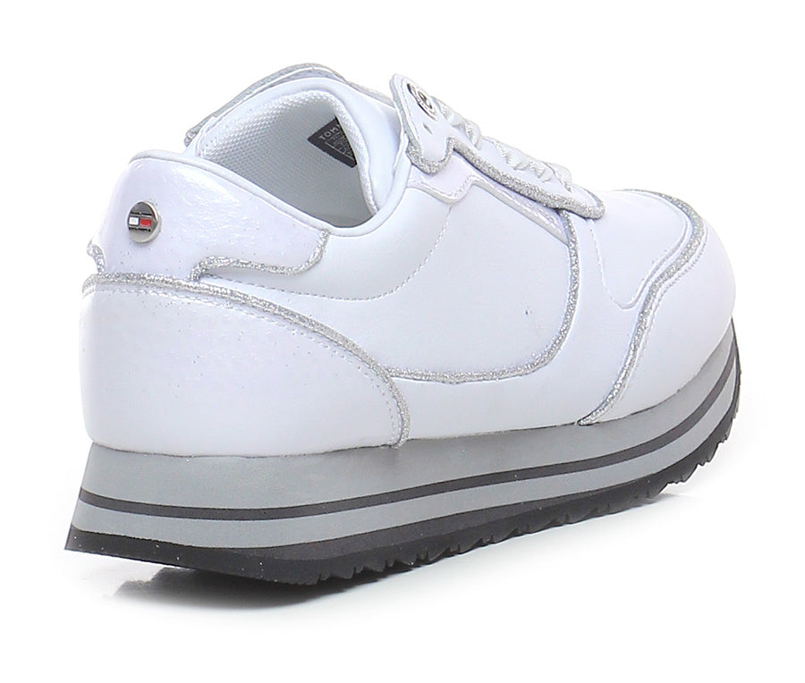 SNEAKERS TOMMY HILFIGER DONNA ARGENTO - FW05234 ARG