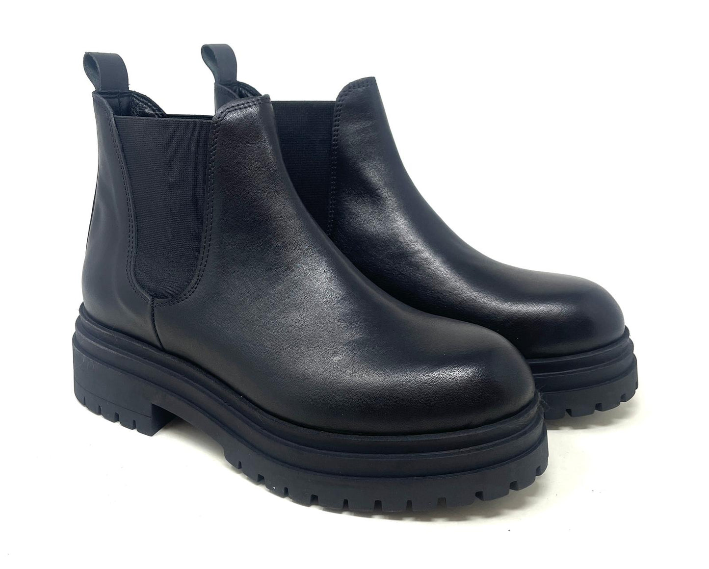 TRONCHETTI BASSI VOLPATO DONNA NERO - GEMMA07 NER