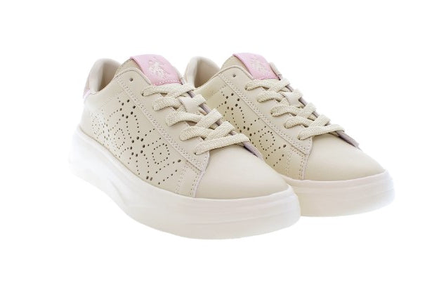 SNEAKERS U.S. POLO ASSN. DONNA BEIGE - GINGER001 BEIGE
