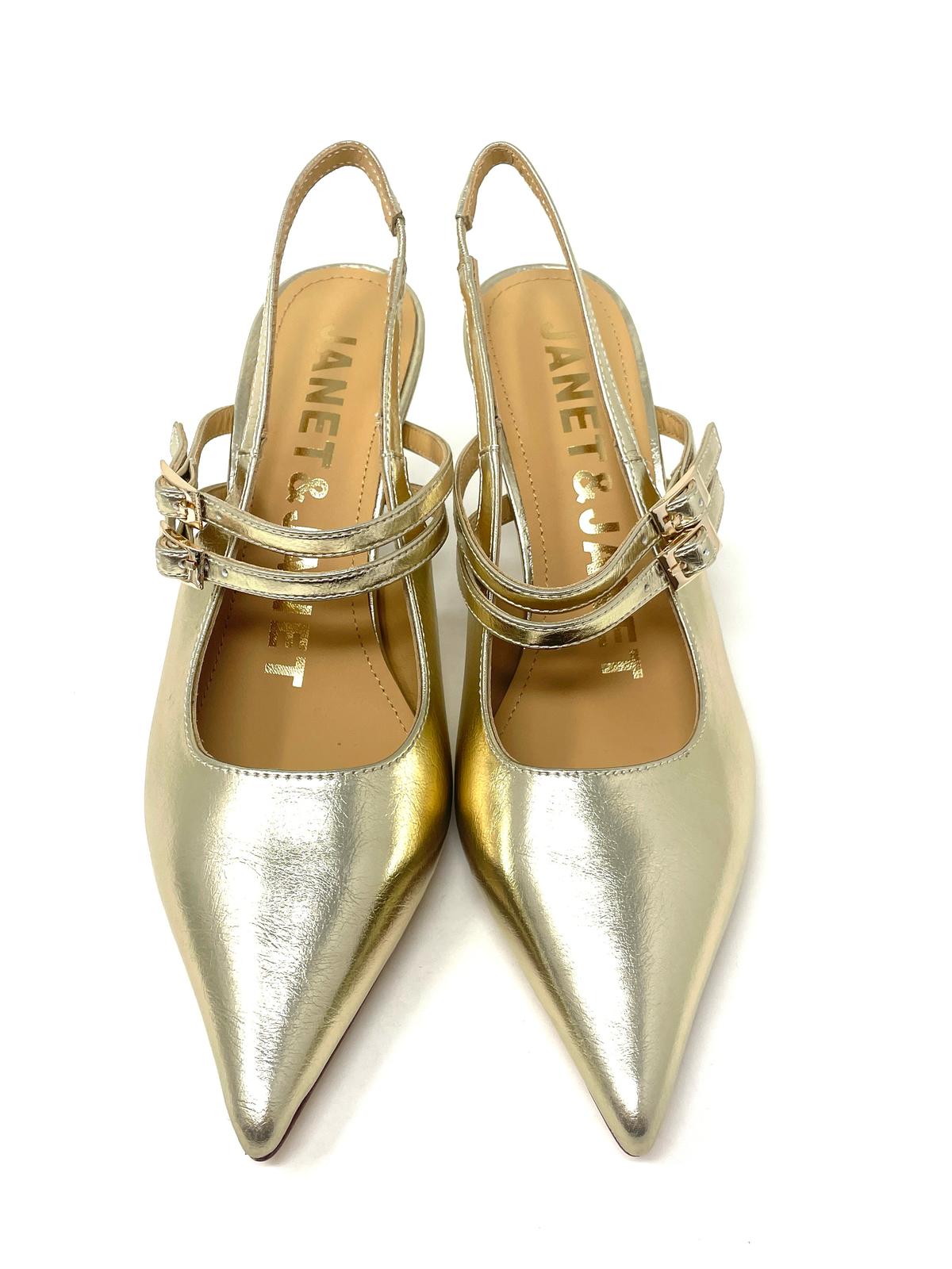 SCARPE CON TACCO JANET & JANET DONNA ORO - J101 GOLD