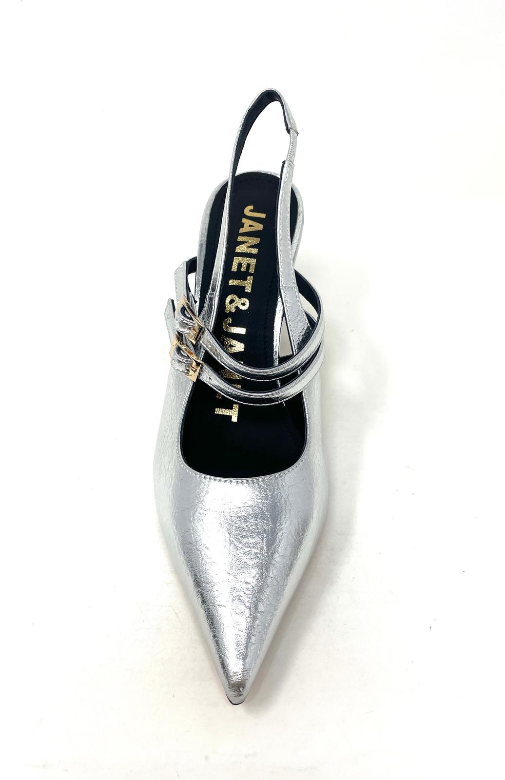 SCARPE CON TACCO JANET & JANET DONNA ARGENTO - J101 SILVER