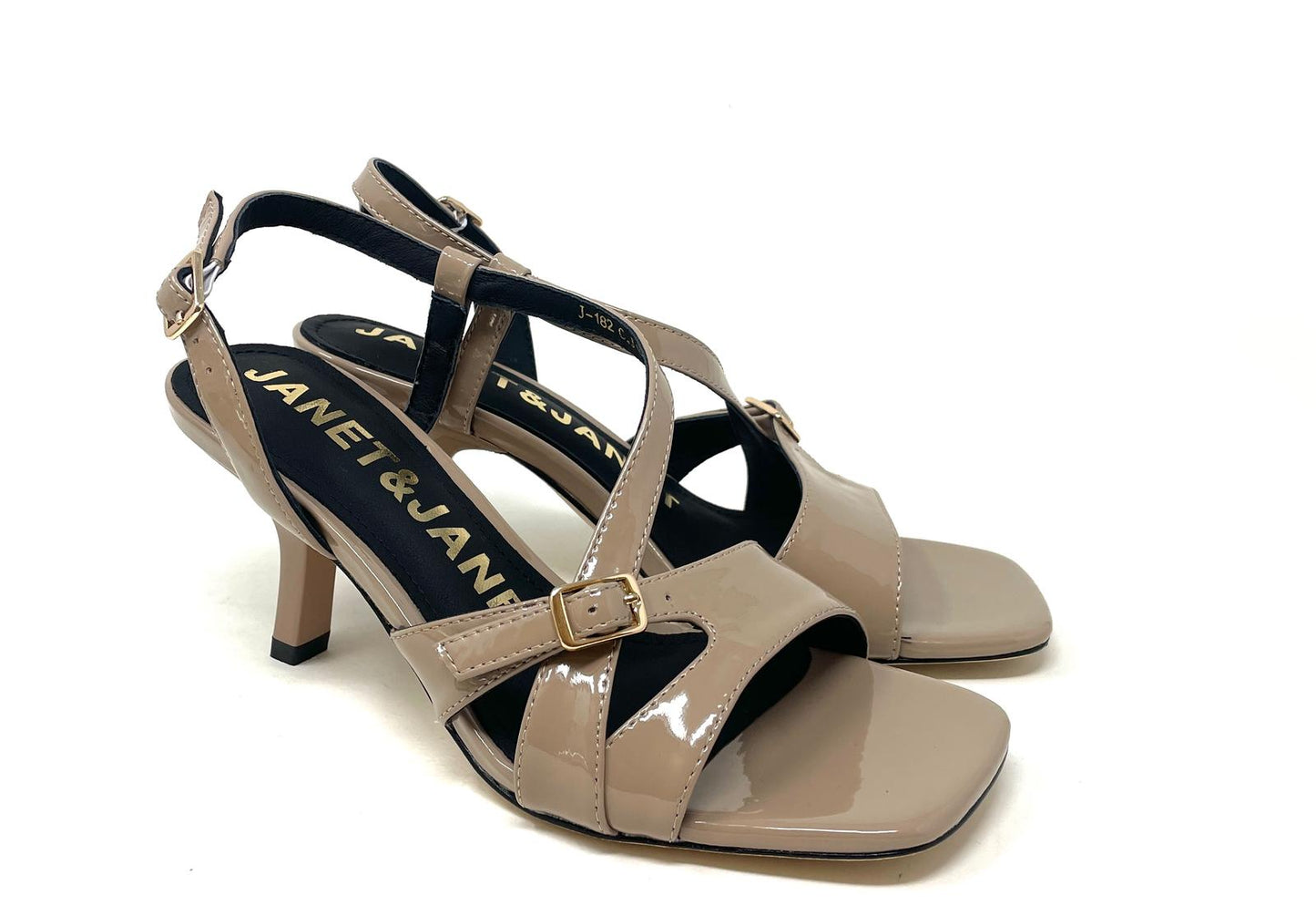 SANDALI CON TACCO JANET & JANET DONNA TAUPE - J182 TAUPE