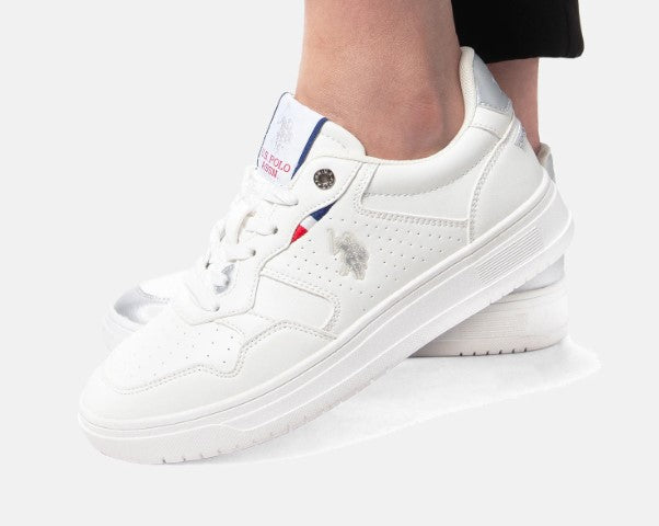SNEAKERS U.S. POLO ASSN. DONNA BIANCO - KOSMO002 BI/ARG