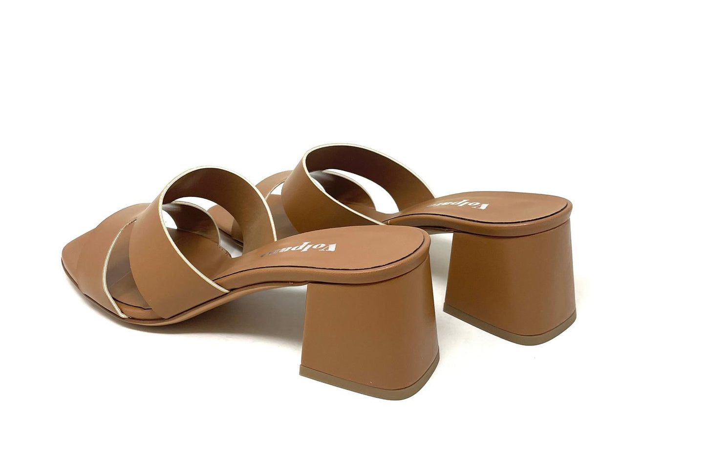 SANDALI CON TACCO VOLPATO DONNA CUOIO - L318SOFT CUOIO