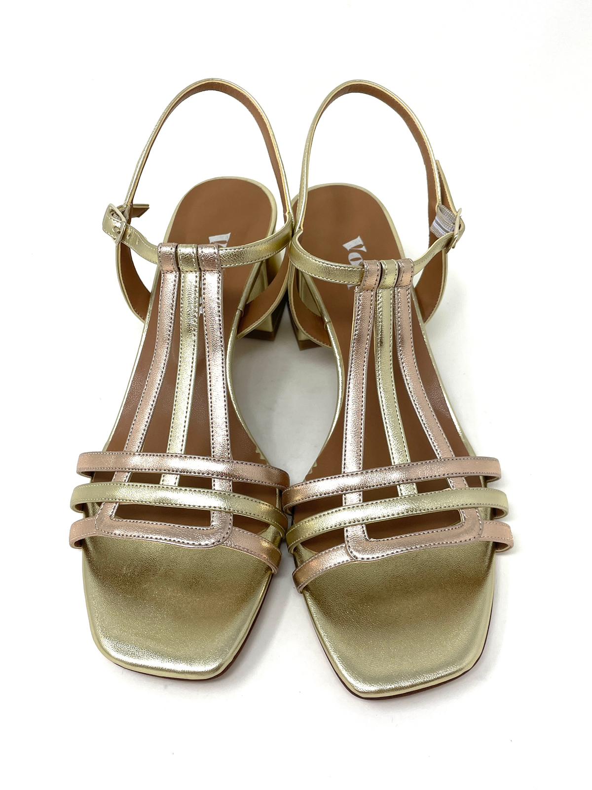 SANDALI CON TACCO VOLPATO DONNA PLATINO - L333MET PLAT