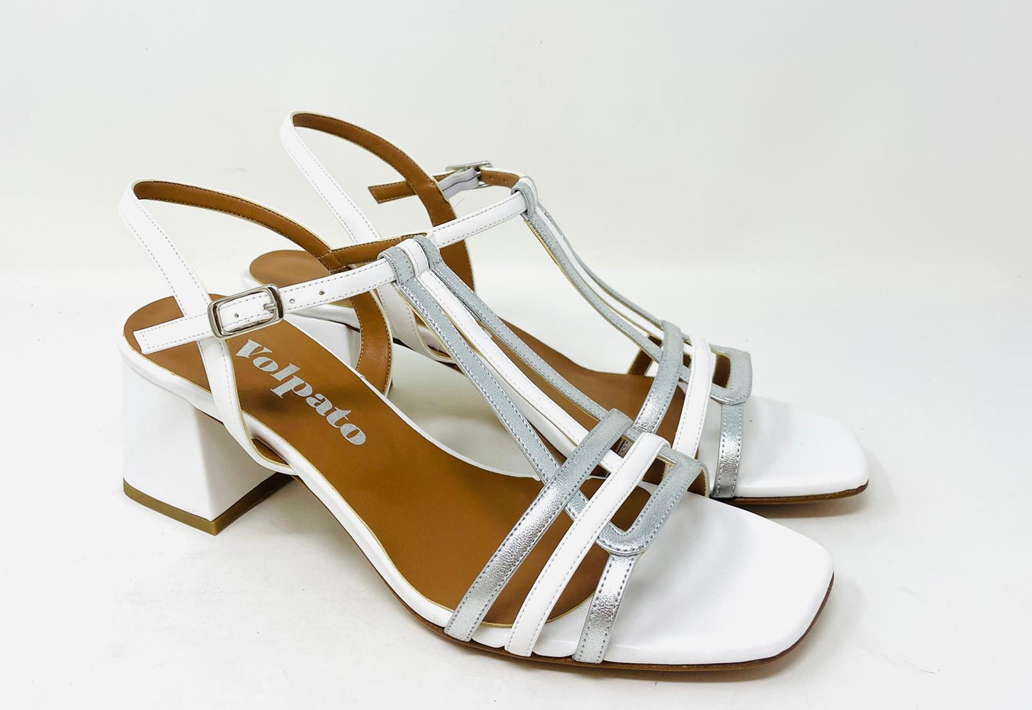 SANDALI CON TACCO VOLPATO DONNA BIANCO - L333SOFT BIAN