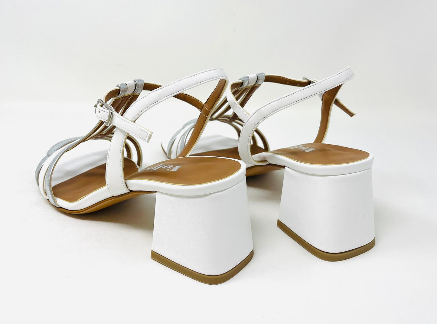 SANDALI CON TACCO VOLPATO DONNA BIANCO - L333SOFT BIAN
