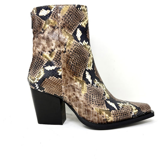 TRONCHETTI CON TACCO VOLPATO DONNA PITONE - NADA02 PIT