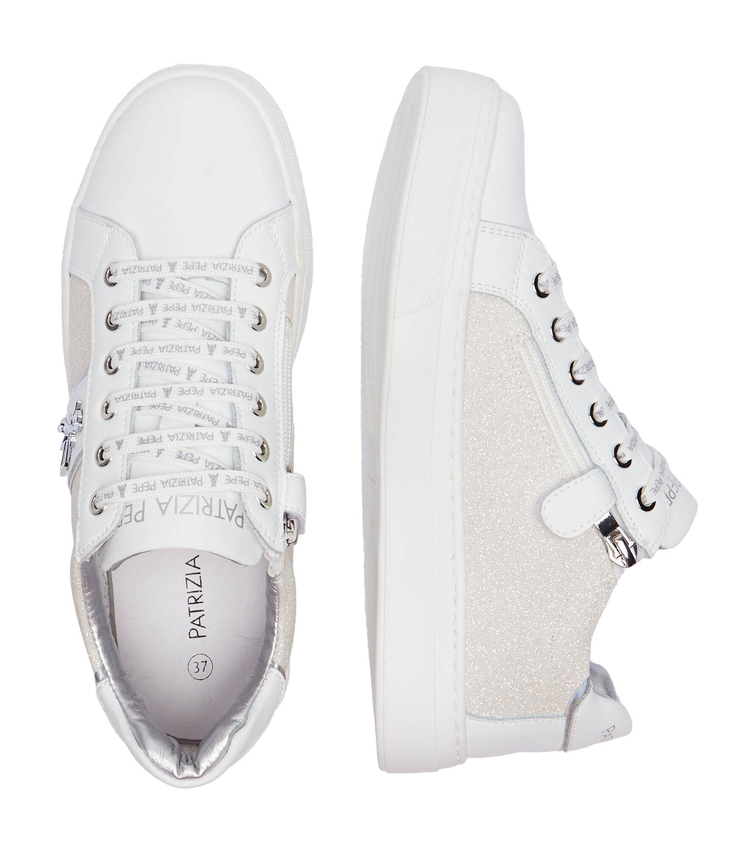 SNEAKERS PATRIZIA PEPE DONNA ARGENTO - PJ301 BI/ARG