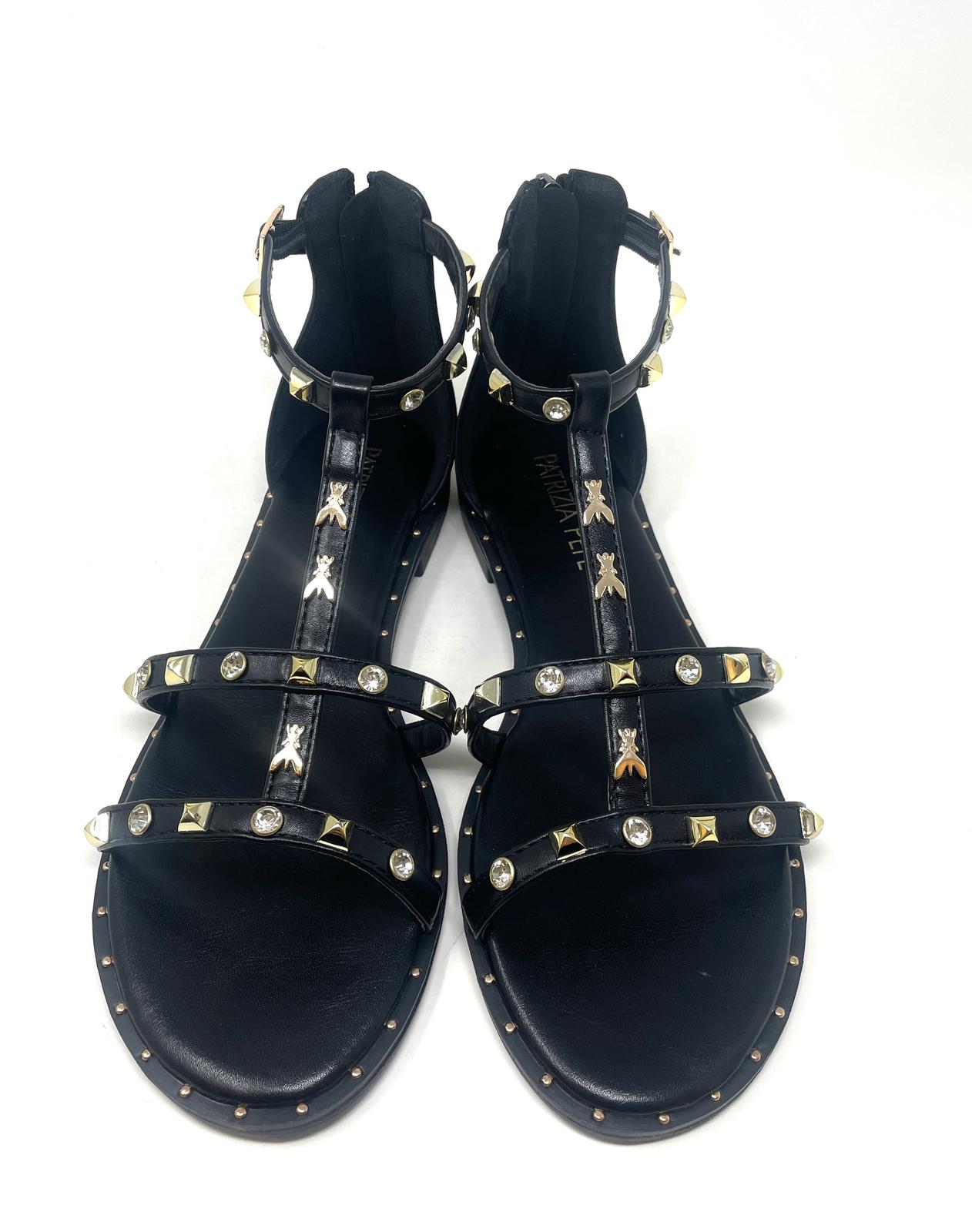 SANDALI BASSI PATRIZIA PEPE DONNA NERO - PJ343 NERO