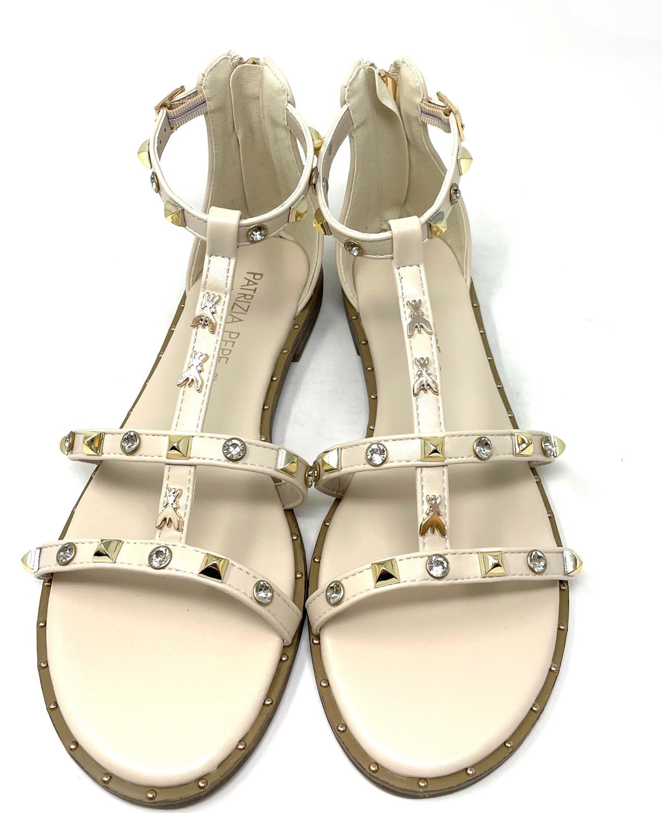 SANDALI BASSI PATRIZIA PEPE DONNA BIANCO - PJ343 WHITE