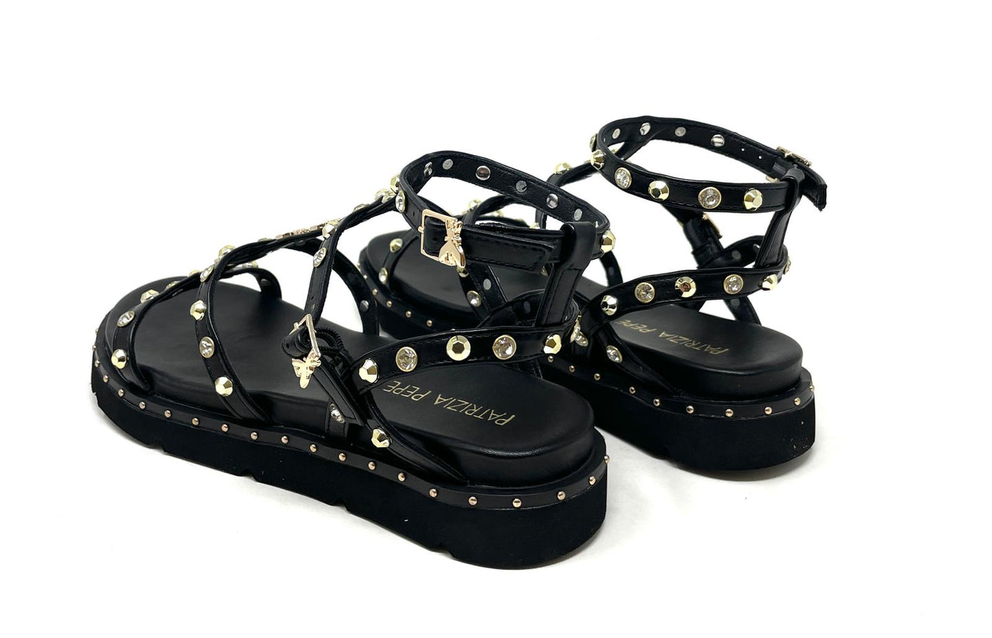 SANDALI BASSI PATRIZIA PEPE DONNA NERO - PJ347 NERO