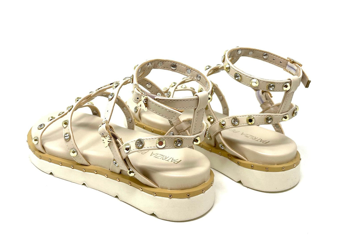 SANDALI BASSI PATRIZIA PEPE DONNA BEIGE - PJ347 WHITE