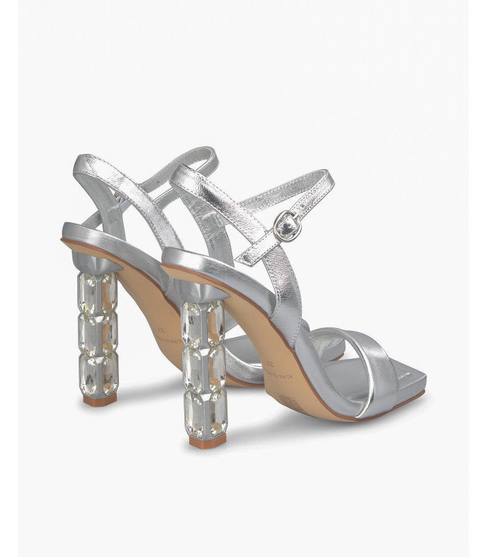 SANDALI CON TACCO ALMA EN PENA DONNA ARGENTO - V240500 SIL