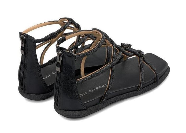 SANDALI BASSI ALMA EN PENA DONNA NERO - V2551604 NERO
