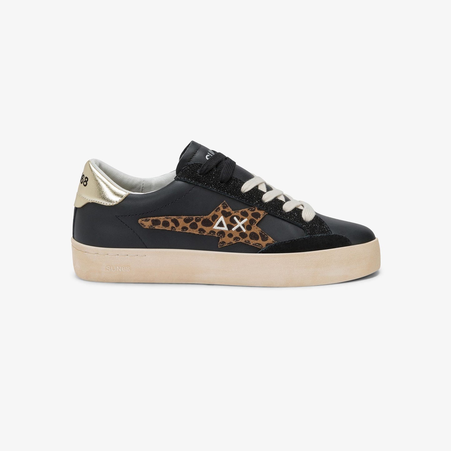SNEAKERS SUN68 DONNA NERO - Z45232 NE/ORO