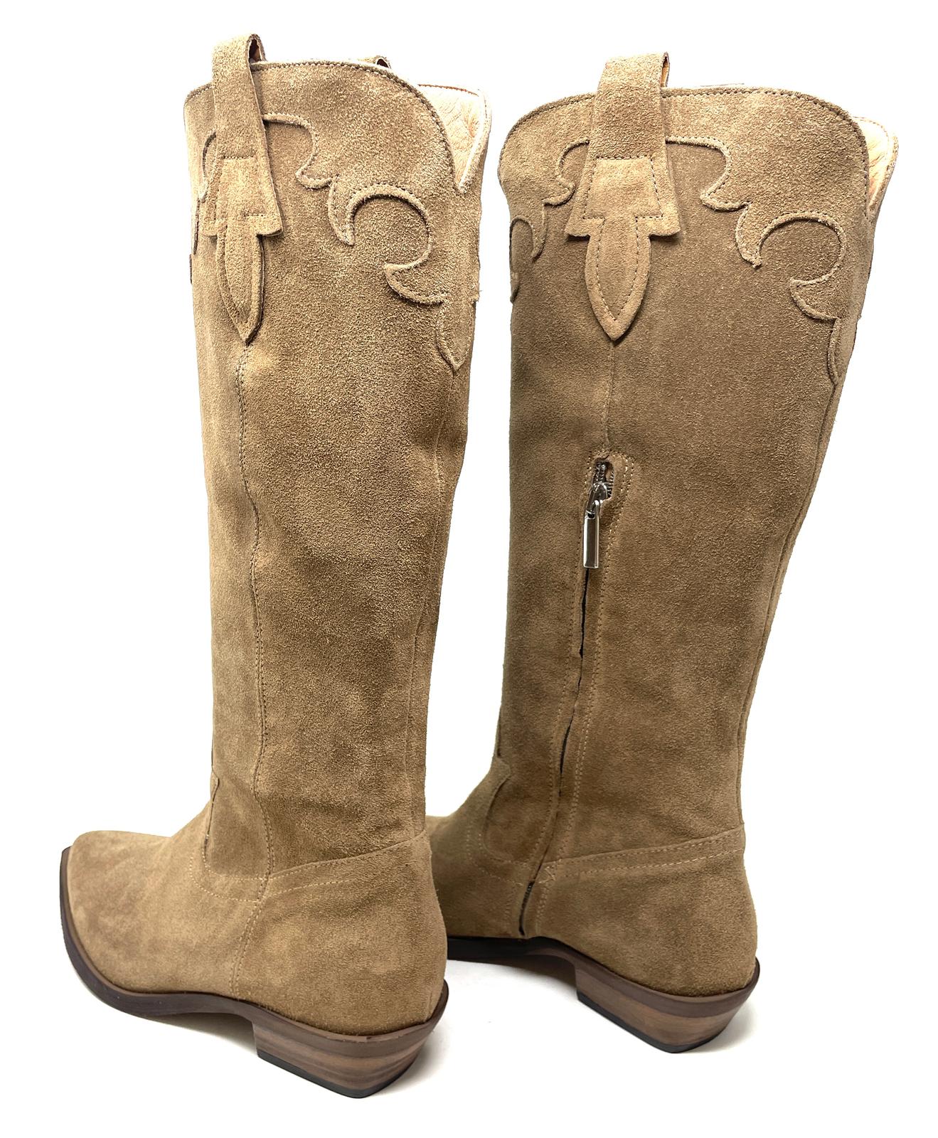 STIVALE VOLPATO DONNA SABBIA - ZEILA13 132