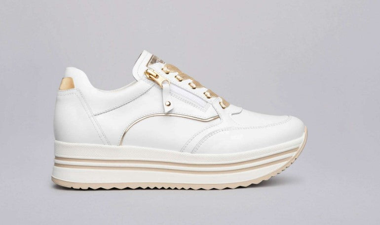 SNEAKERS NERO GIARDINI DONNA BIANCO - 10560D 707