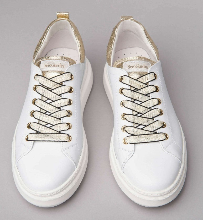 SNEAKERS NERO GIARDINI DONNA BIANCO - 115261D 707