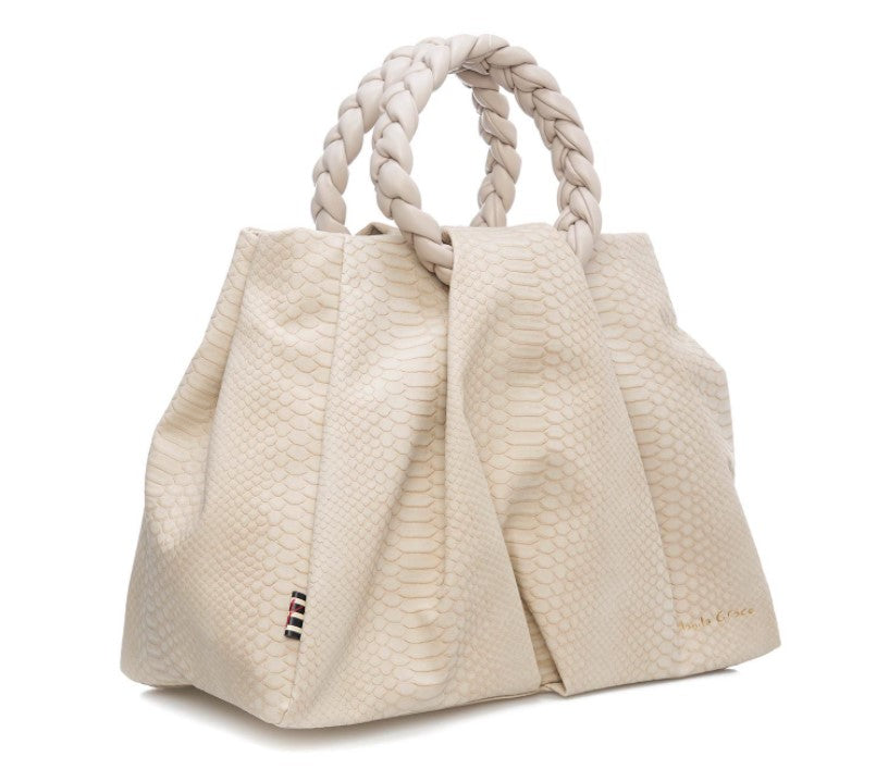 BORSA MANILA GRACE ACCESSORI FANGO - B234 FANGO