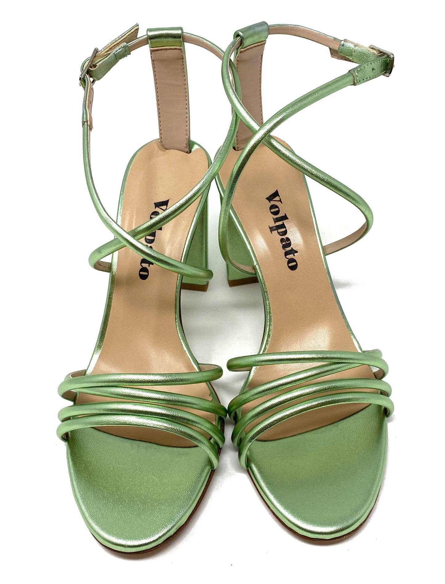 SANDALI CON TACCO VOLPATO DONNA VERDE - 005MET MENT