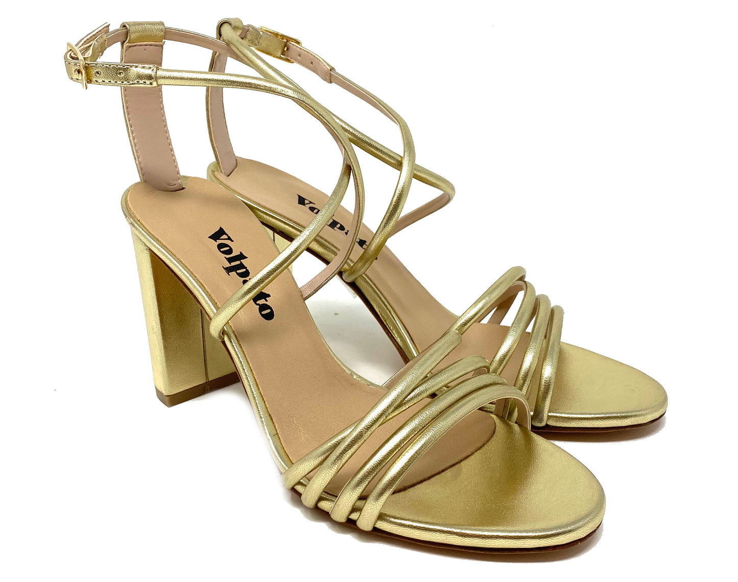 SANDALI VOLPATO DONNA PLATINO - 005MET PLAT