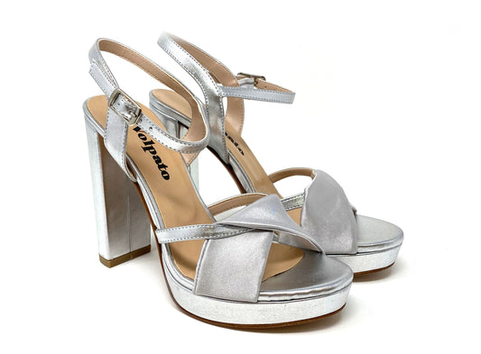 SANDALI VOLPATO DONNA ARGENTO - 028MET ARG