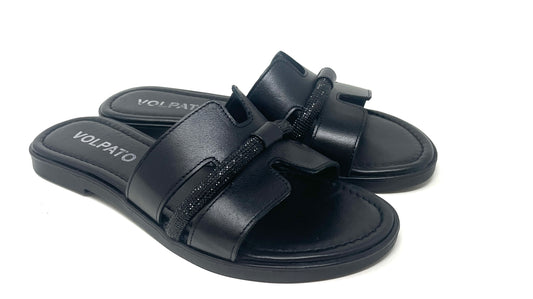 SANDALI BASSI VOLPATO DONNA NERO - 116240025NE