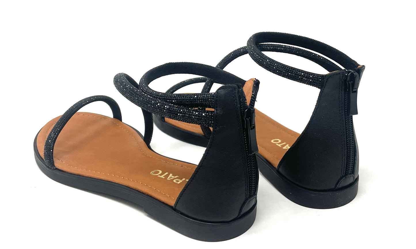 SANDALI BASSI VOLPATO DONNA NERO - 116240026NE