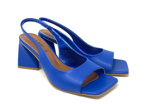 SANDALI CON TACCO TIARE' DONNA BLU - 12210 BLUET